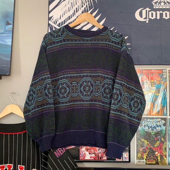 Vintage Pattern Christmas Sweater - Picture 1 of 6